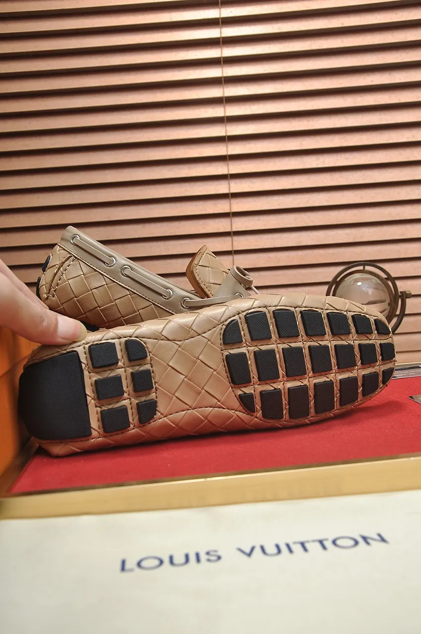 Men's Men's Shoes💰420💶【GUCCI】 (High-end Niuli) New 🍀Gucci*——Gucci Doudou Shoes! Made of imported original cowhide, the inner top layer is comfortable cowhide lining! Original wear-resistant rubber outsole! High quality products! Code number 38-44!